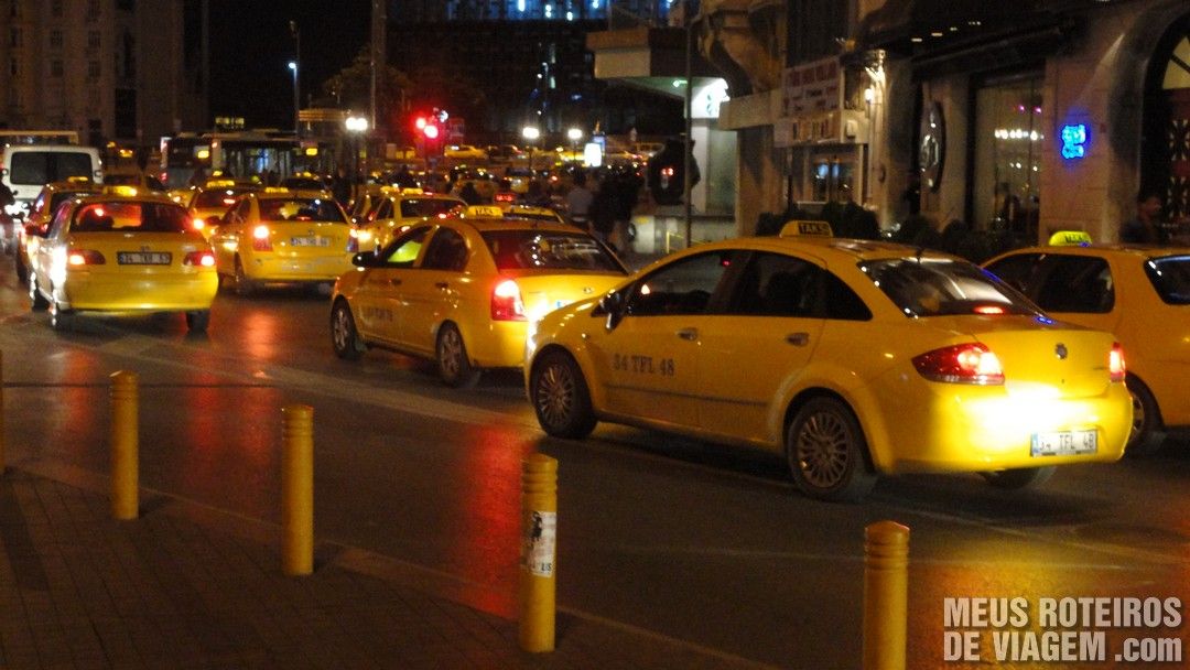 Táxis em Istambul - Turquia