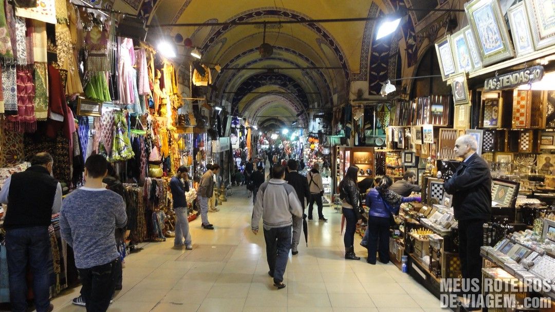 Lojas do Grande Bazar - Istambul, Turquia