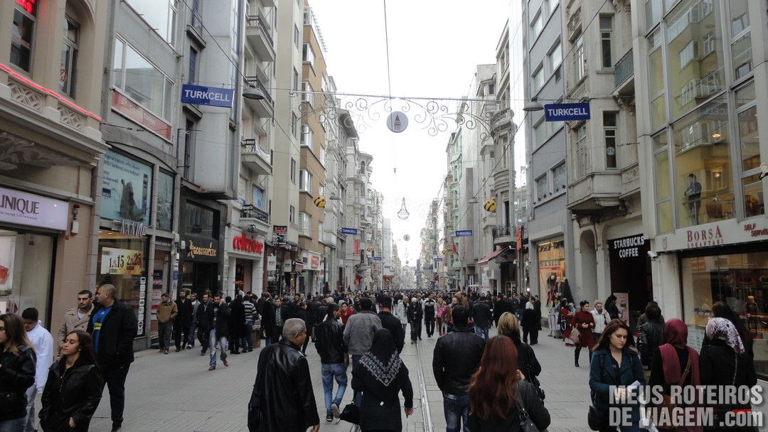 Avenida Istiklal - Istambul, Turquia