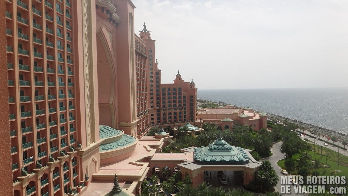 Vista do quarto do hotel Atlantis The Palm, Dubai