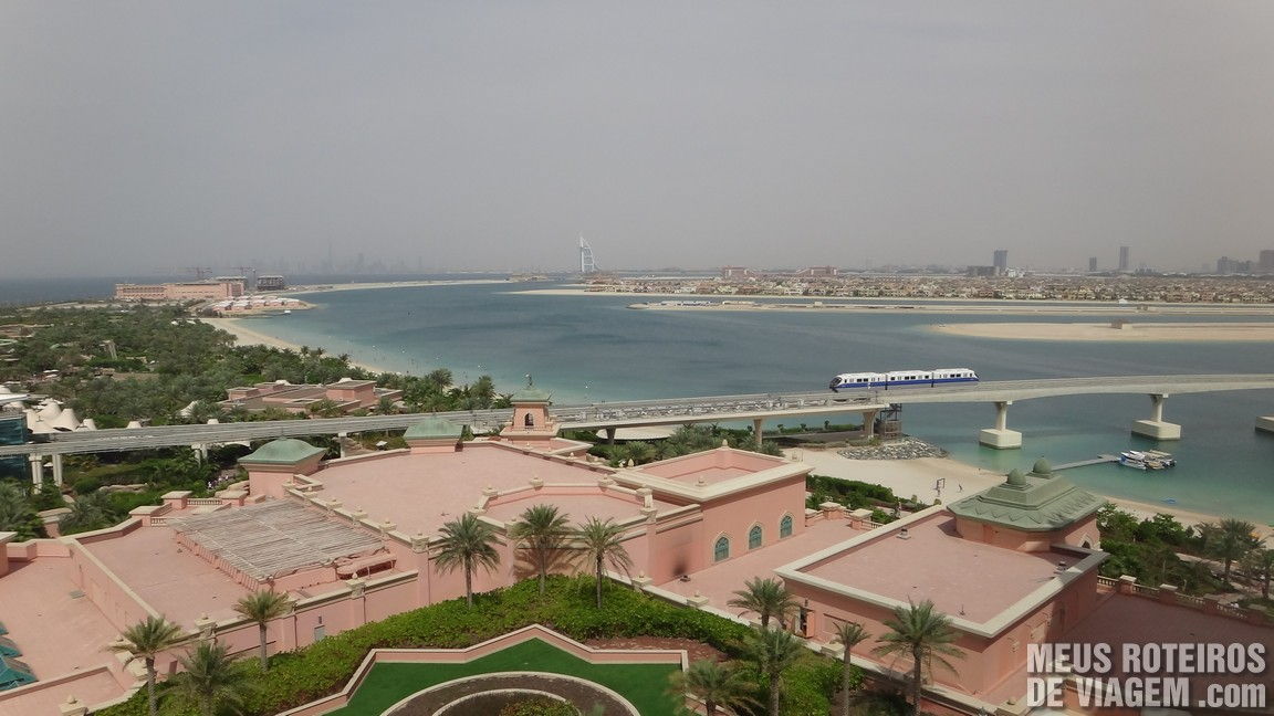 Vista do quarto do hotel Atlantis The Palm, Dubai