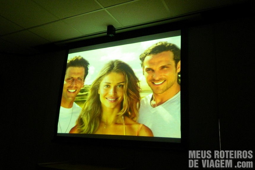 O trio de protagonistas da nova novela