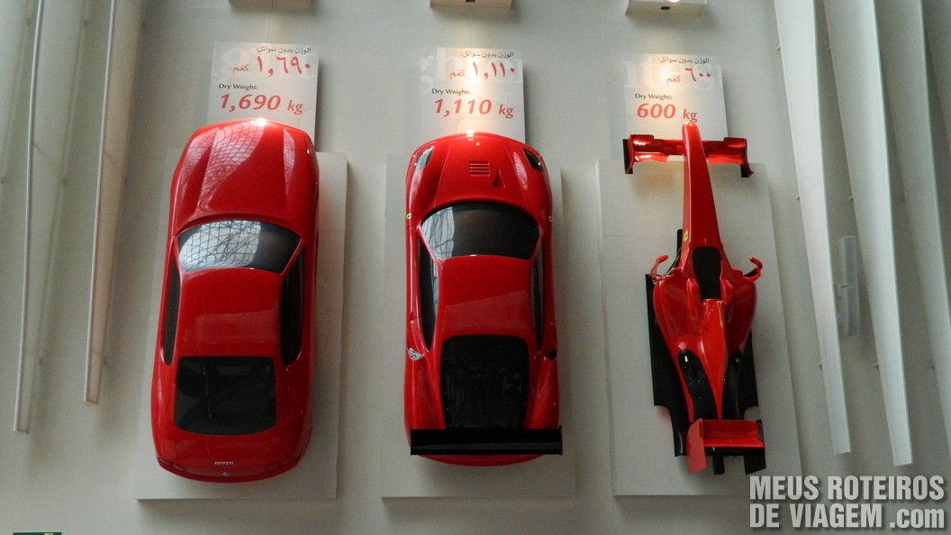 Ferraris no Ferrari World - Abu Dhabi, Emirados Árabes