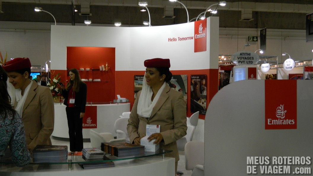 Estande da Emirates na WTM Latin America 2013