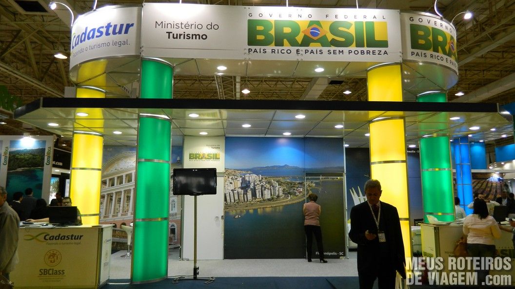 Estande do Ministério do Turismo do Brasil na WTM Latin America
