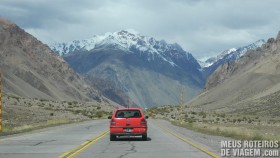 Ruta Nacional 7 - Estrada na Cordilheira dos Andes no sentido Chile-Argentina