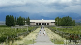 Caminho para a produção da Salentein - Mendoza, Argentina