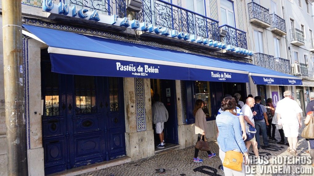 Um café na única fábrica dos Pastéis de Belém, em Lisboa Meus