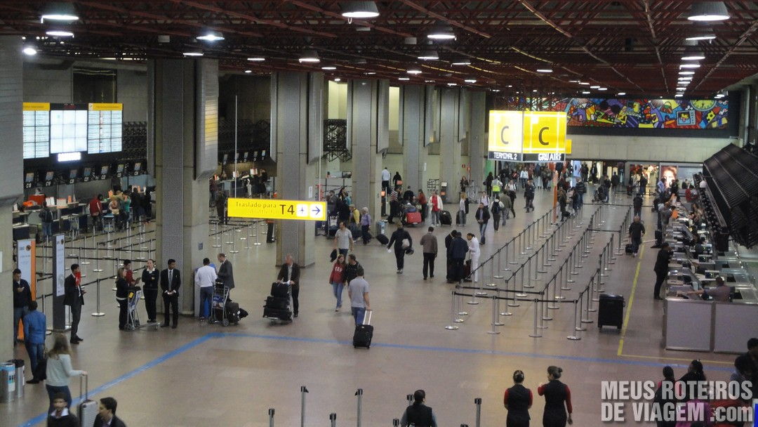 A Localização das Companhias Aéreas nos Terminais do Aeroporto de