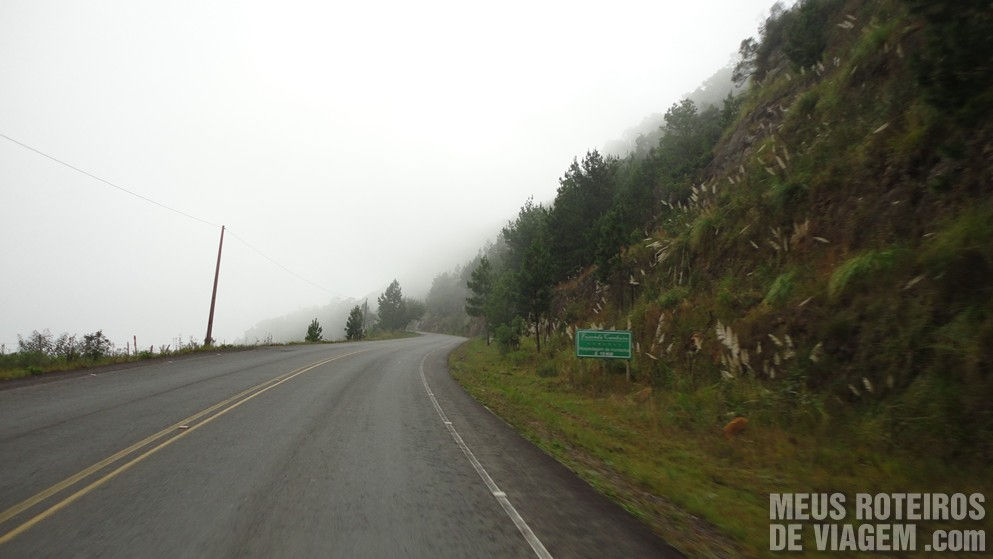 Rodovia SC-430 entre Urubici e São Joaquim