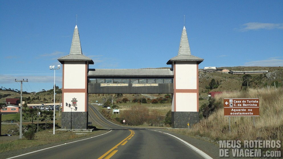 Portal de entrada de Bom Jardim da Serra - Serra Catarinense