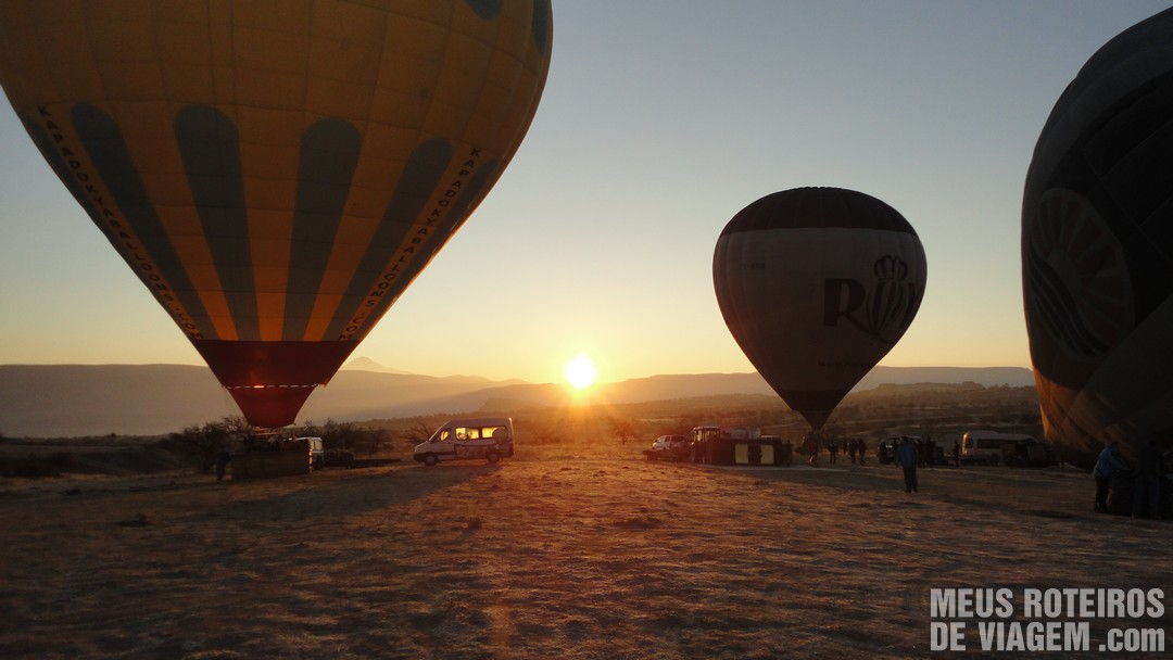 Nascer do sol na Capadócia - Turquia