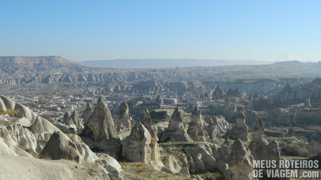 Vista panorâmica de Goreme - Capadócia, Turquia