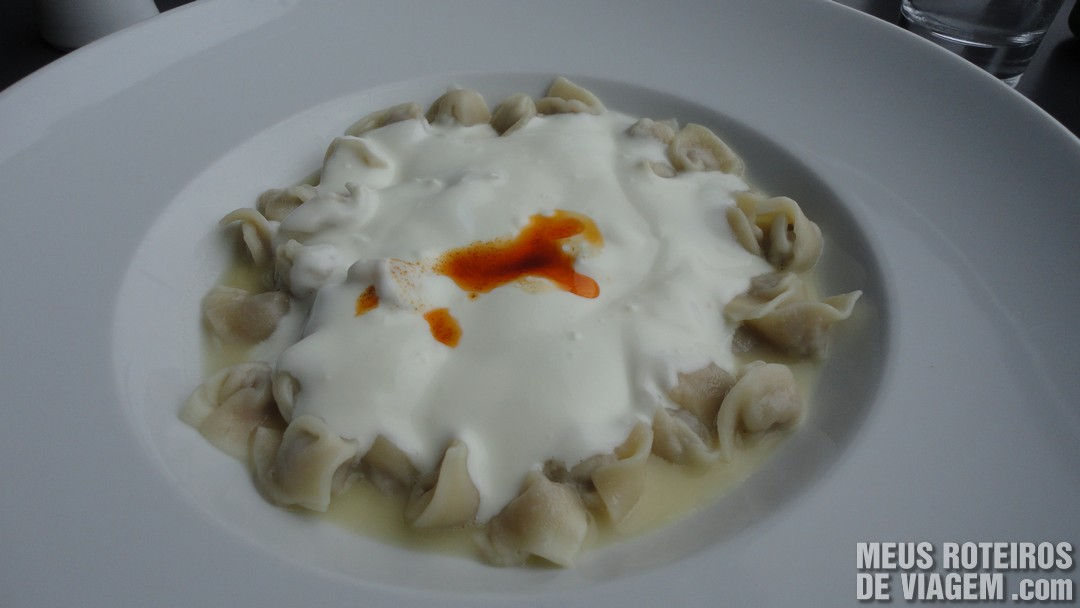 Prato do restaurante Istanbul Modern - Istambul, Turquia