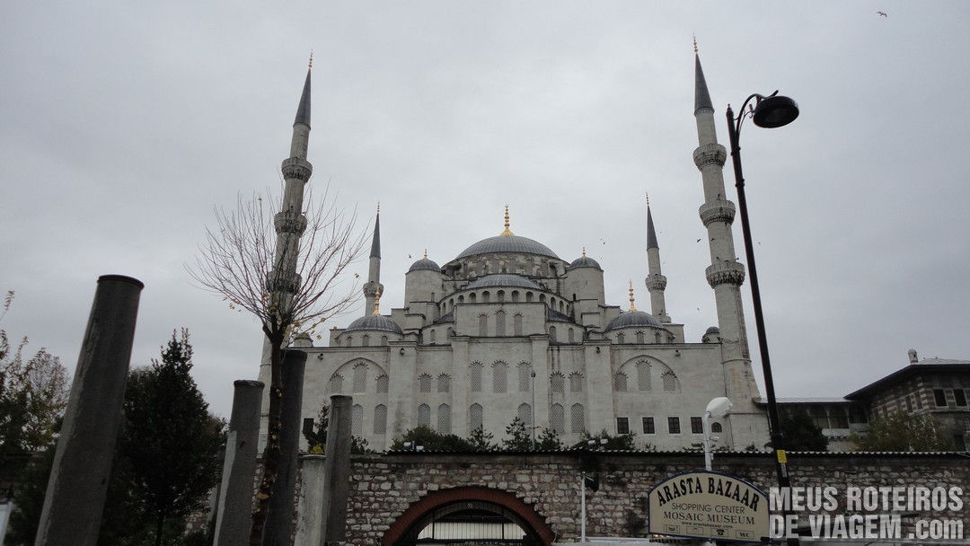 Mesquita Azul vista de trás - Istambul, Turquia