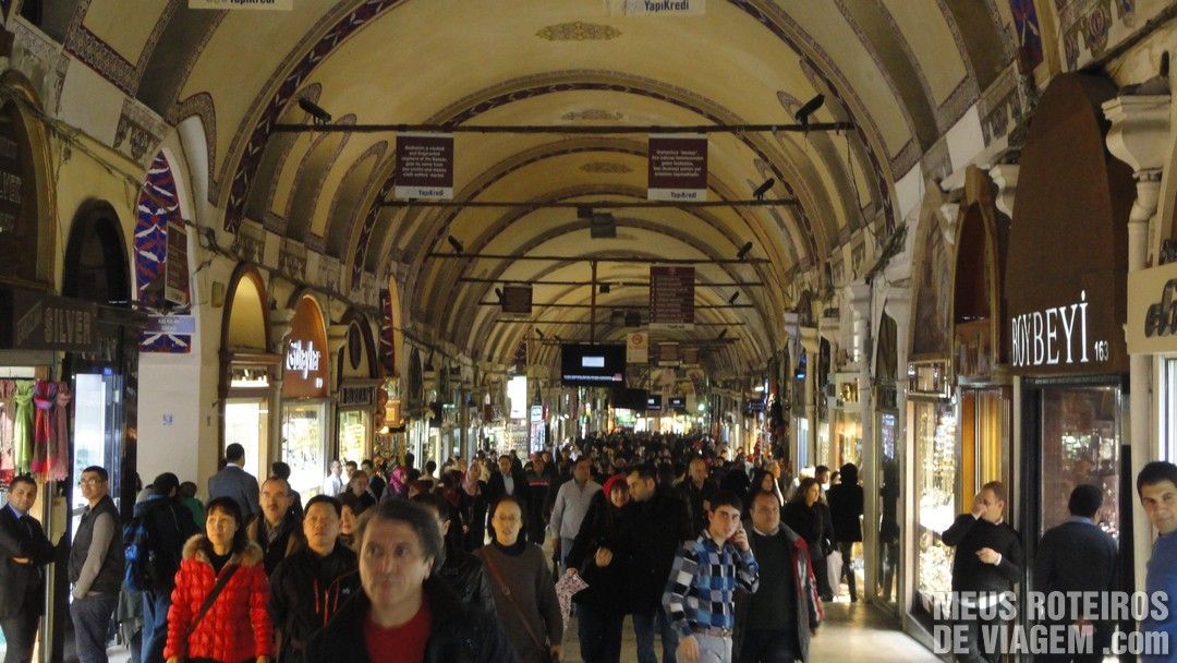 Corredor do Grande Bazar - Istambul, Turquia