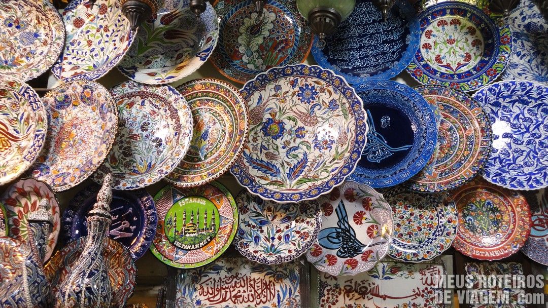 Objetos no Grande Bazar - Istambul, Turquia