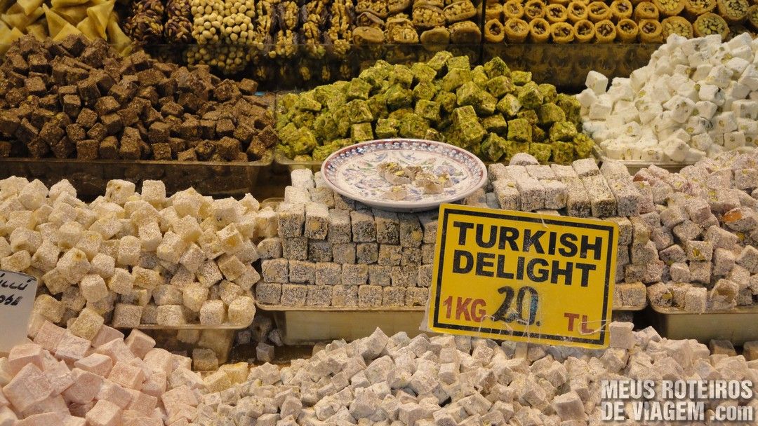Delícias Turcas no Bazar de Especiarias - Istambul, Turquia