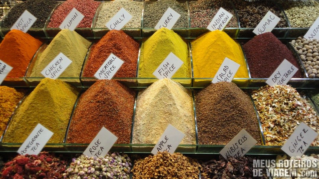Temperos no Bazar de Especiarias - Istambul, Turquia