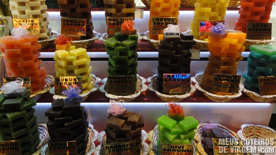 Sabonetes no Bazar de Especiarias - Istambul, Turquia