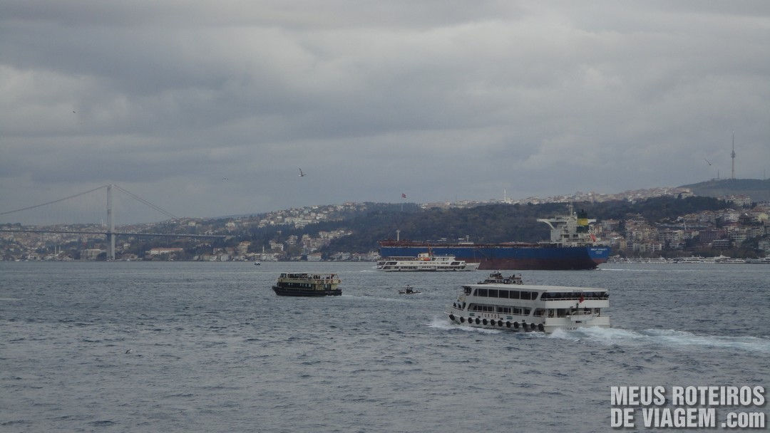 Vista do restaurante do Istanbul Modern