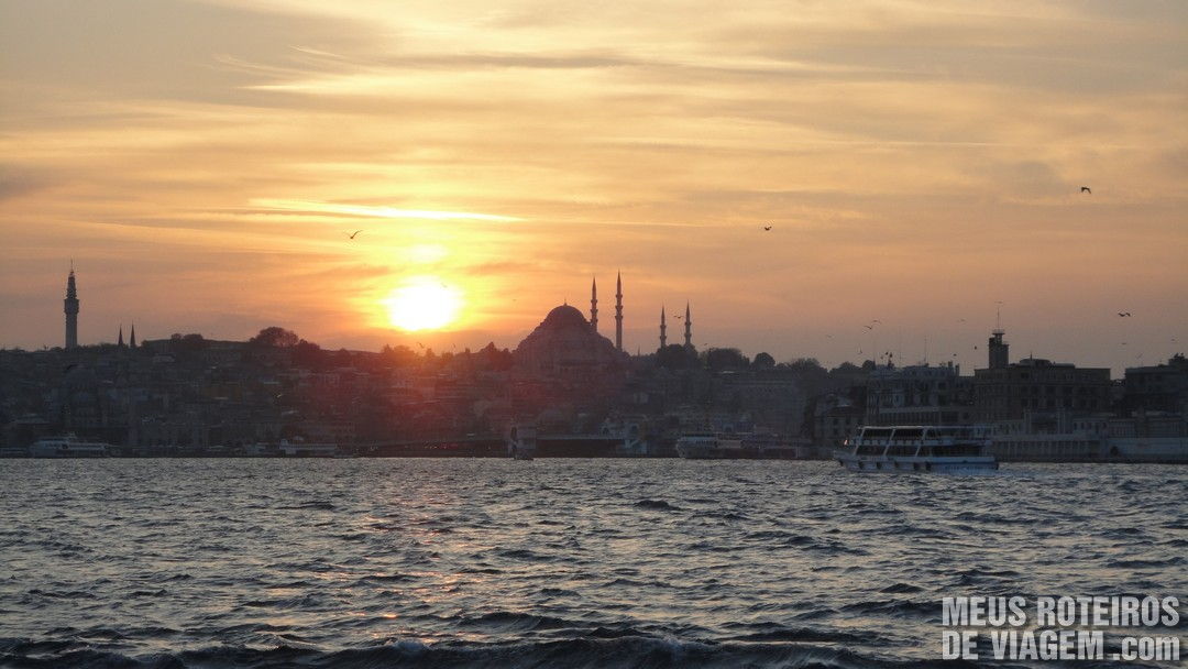 Por do sol em Istambul - Turquia