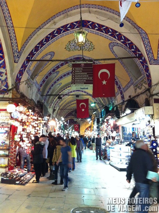 Corredor do Grande Bazar - Istambul, Turquia