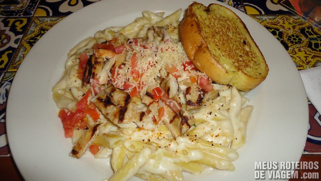 Chicken Pasta no Restaurante Chilli's - Dubai