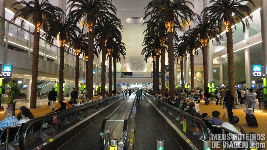 Área de embarque do Terminal 1 - Aeroporto de Dubai