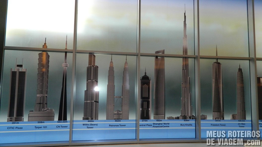 Torres do mundo e o Burj Khalifa