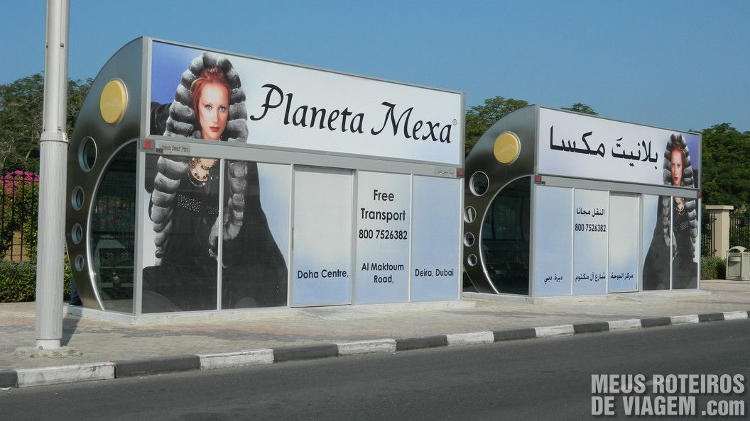 Ponto de Ônibus em Dubai