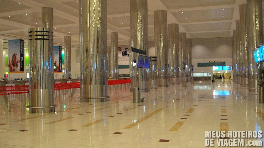 Imigração do terminal 3 - Aeroporto de Dubai