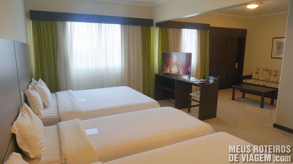 Suíte Premium do Hotel Whyndham Golden Foz Suites - Foz do Iguaçú