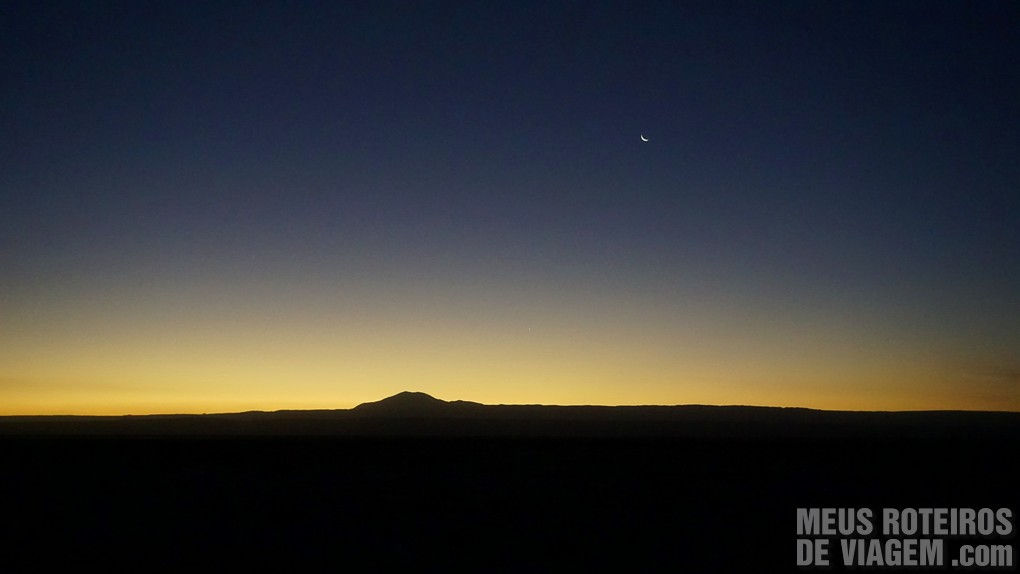 Por do sol em San Pedro de Atacama, Chile