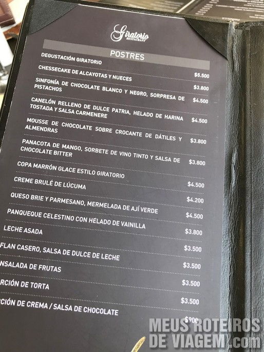 Restaurante Giratório - Santiago, Chile