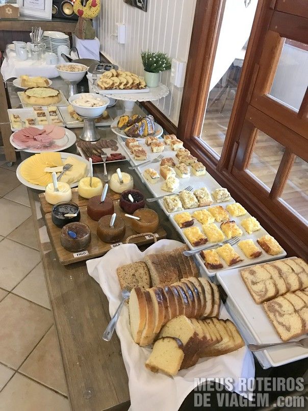 Café da manhã de Serra Bella, em Urubici