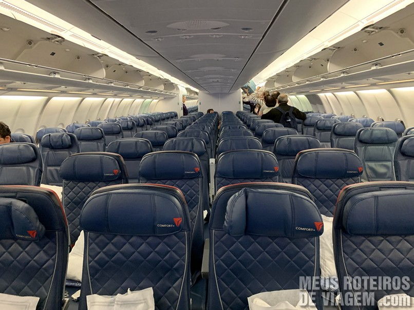 Classe econômica da Delta Airlines
