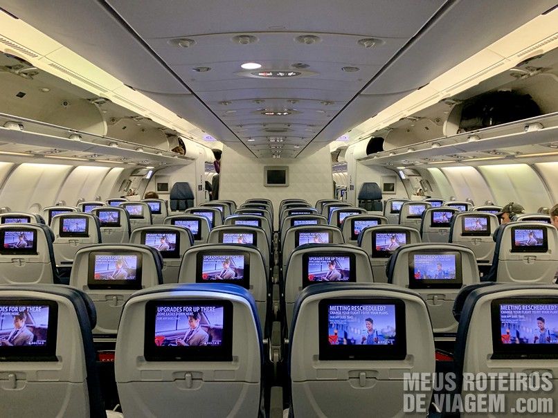 Classe econômica da Delta Airlines