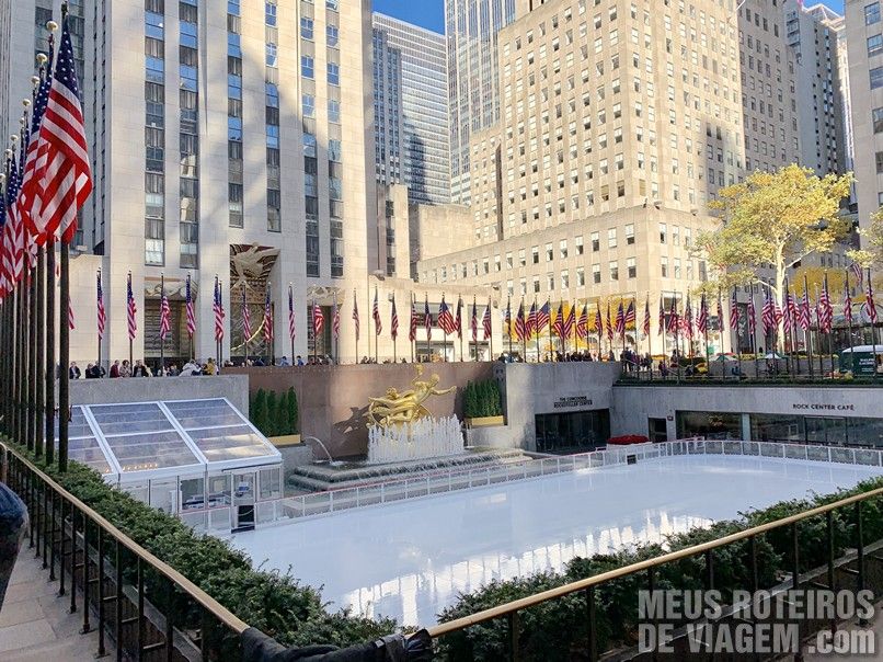 Pista de patinação do Rockefeller Center - Nova York