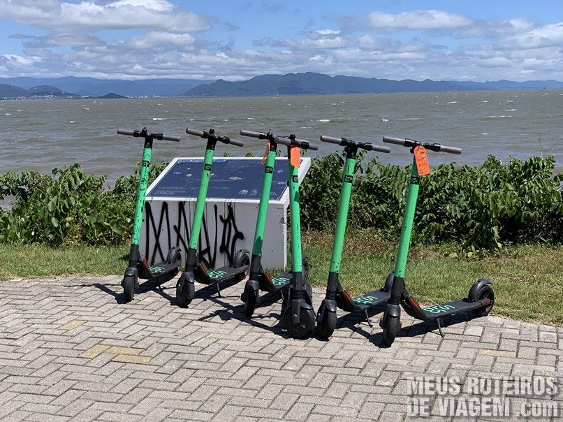 Patinetes elétricos da Grin em Floripa