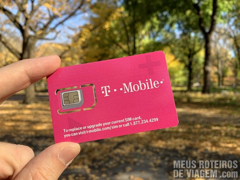 Chip da Easysim4u no Central Park - Nova York
