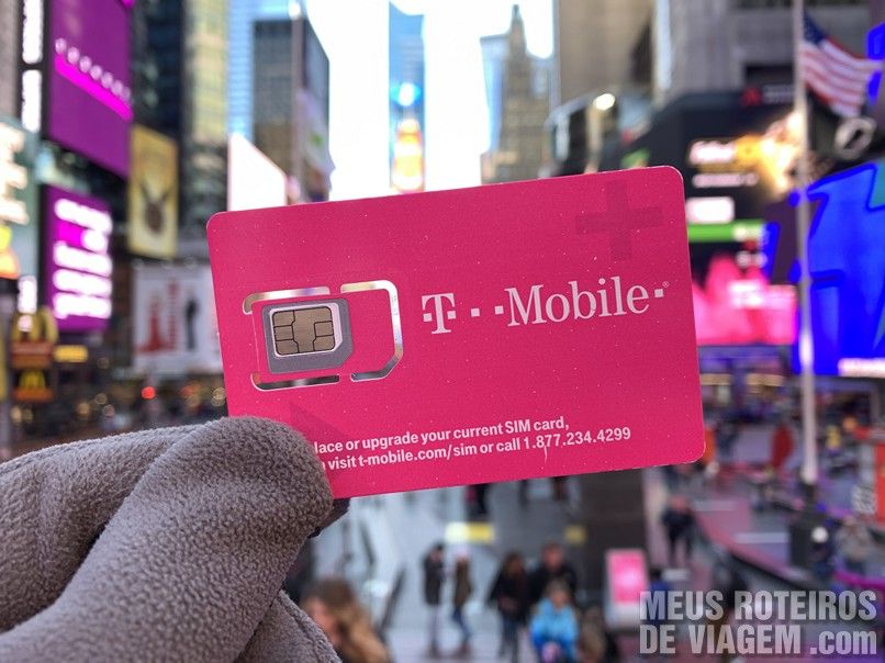 Chip da T-Mobile fornecido pela Easysim4u