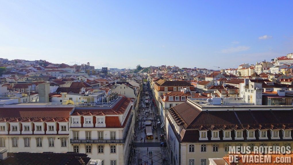Baixa de Lisboa vista do Arco da Rua Augusta